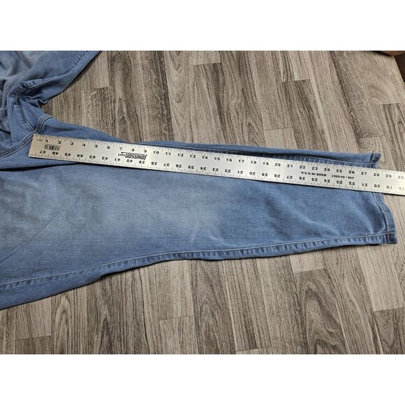 Torrid Jeans Womens 5R Light Blue Denim Jogger Elastic Waist Drawstring Plus - Picture 10 of 12